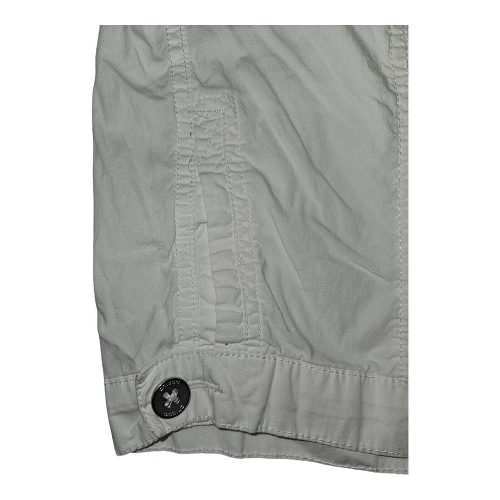 Chico's Capri Pants 2 Crop Women's White Cargo Pockets Casual Preppy - Picture 7 of 10